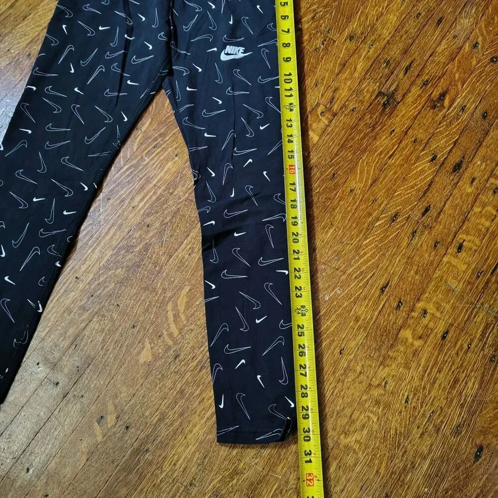 Nike Girls Leggings Swoosh All Over Size XL/T664